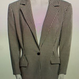 Joie plaid print blazer